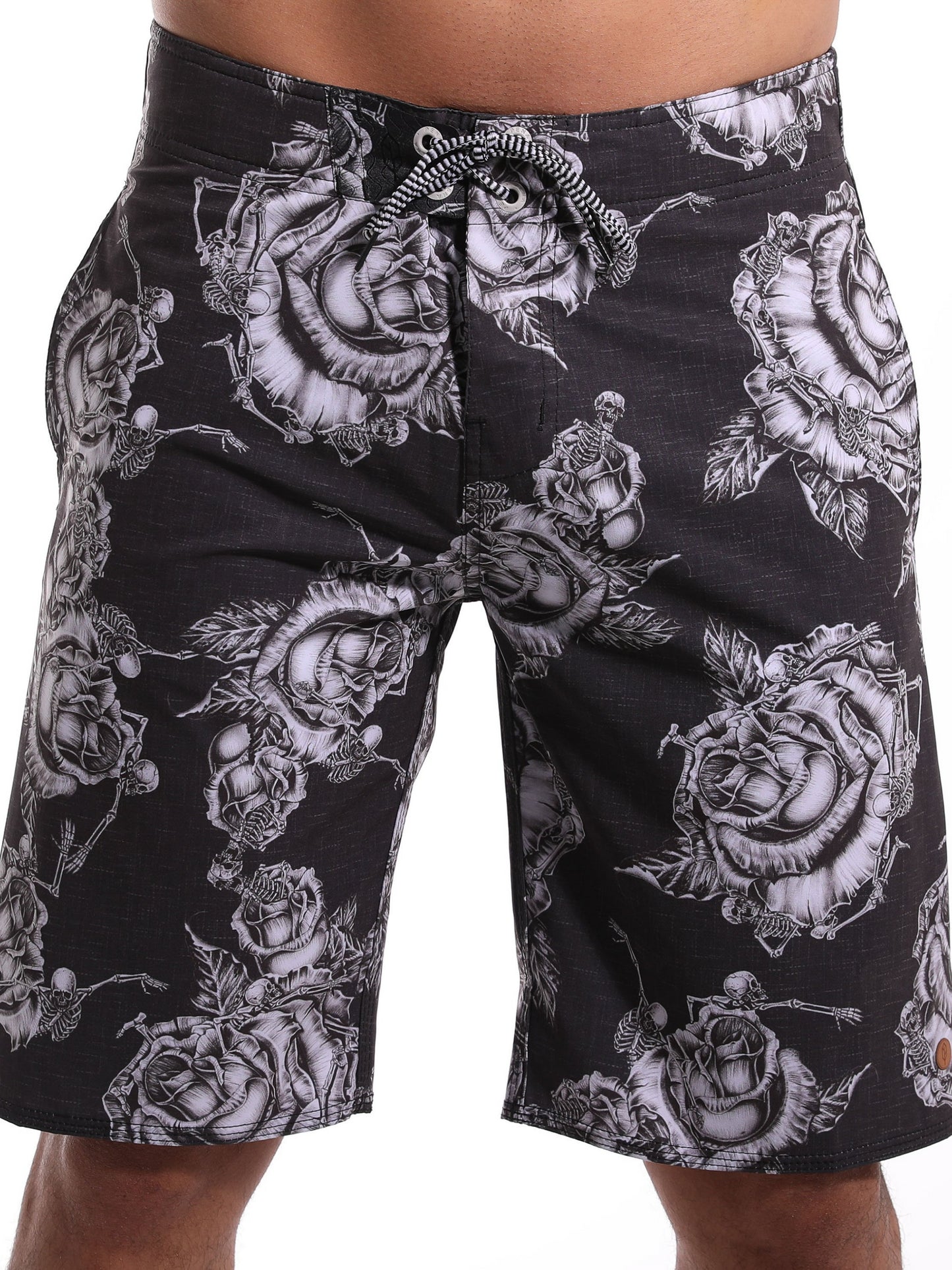 All Day Rose Skull Short