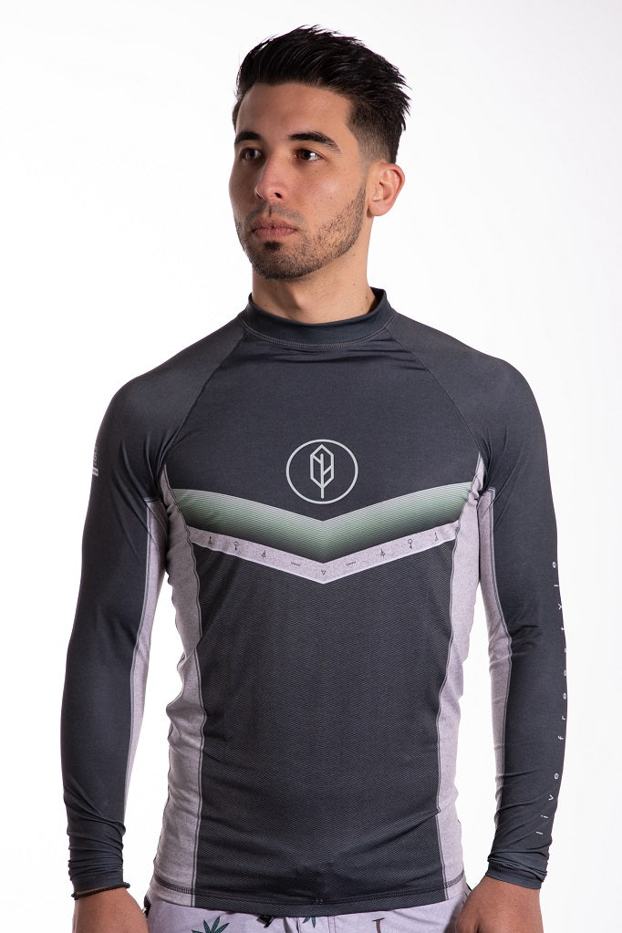 Chevron Long Sleeve Rash Guard - Pena Life
