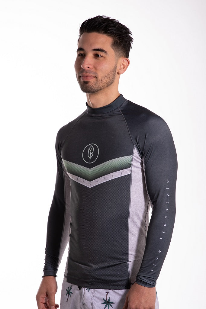 Chevron Long Sleeve Rash Guard - Pena Life