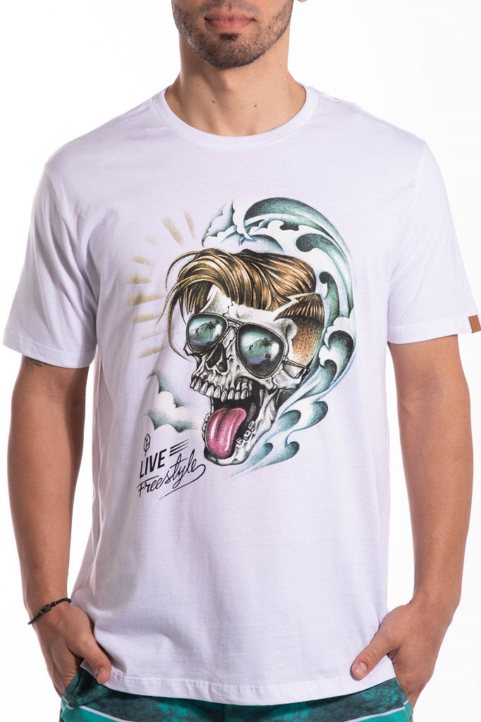 Skull Wave Tee - Pena Life