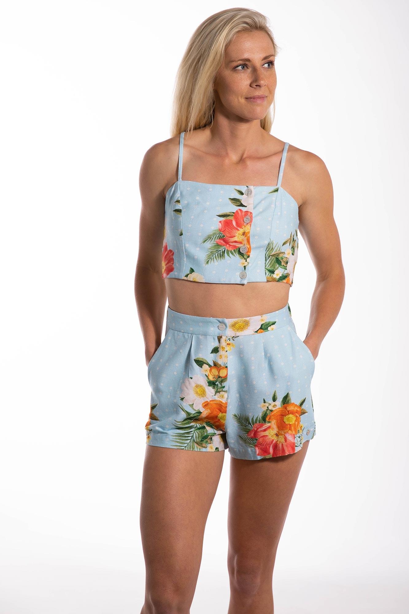 Perfect Floral High Waisted Short