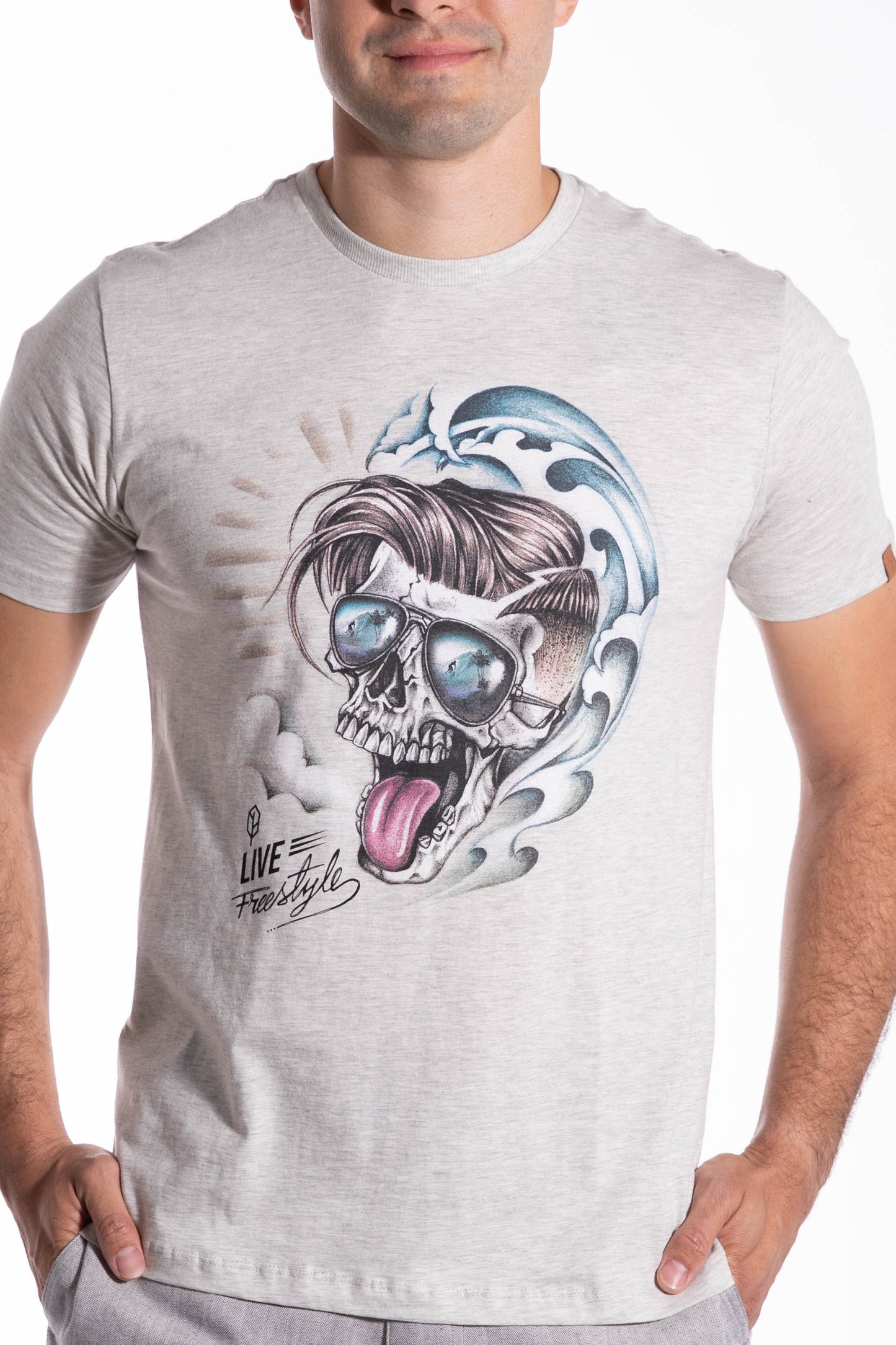 Skull Wave Tee - Pena Life