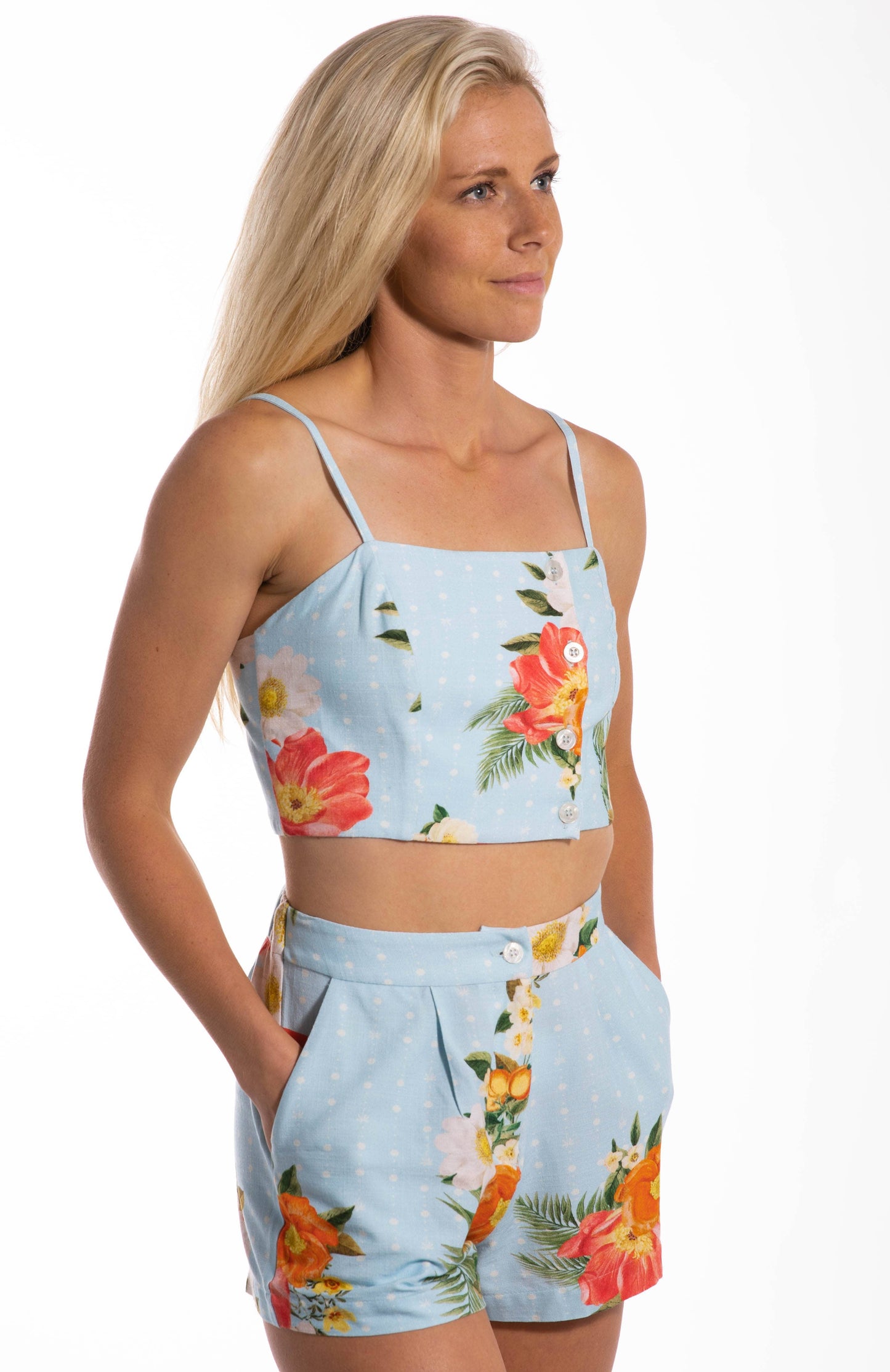 Perfect Floral High Waisted Short